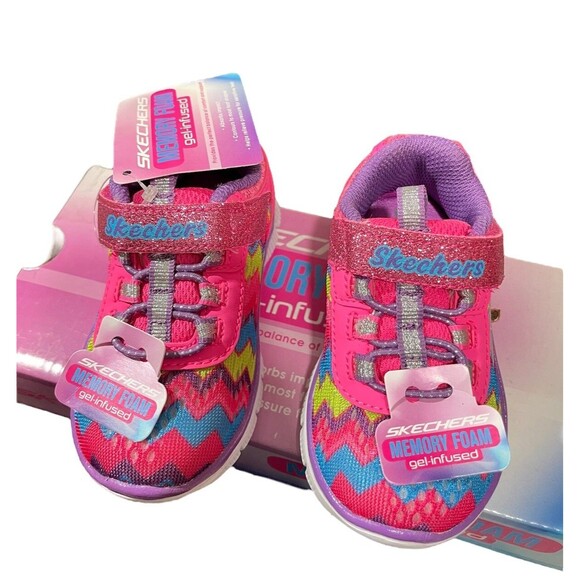 Lot Of 3 Toddler Girls Sneakers Boots Polo Sketchers Circo Sz 5 - 6 Pink Purple - Picture 2 of 16